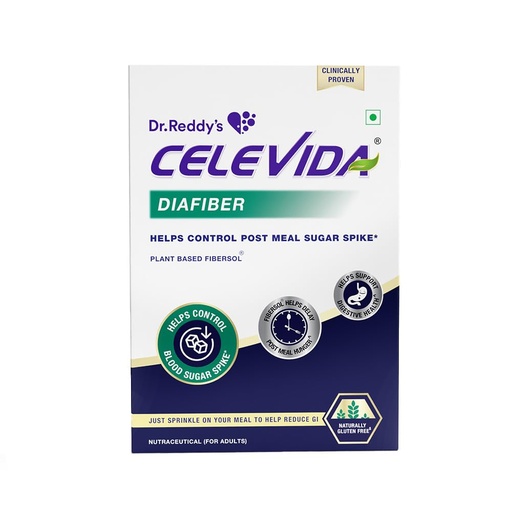 [BRSRAGA2DJYR6FLG] Celevida Diafiber - Diabetes Care Product| 100% Plant-Based Fibersol® Helps Control Post Meal Sugar Spike - 360g (Pack of 30 Sachets)