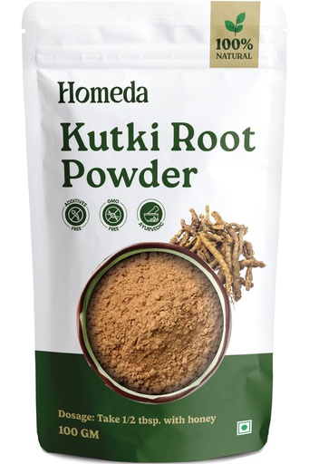 [BRSREHYCBNYGCEY7] Kutki Powder for Liver Support & Detox (100 grams), Organic Ayurvedic Katuka Rohini Powder - Katuki Churna, Katika Rohini