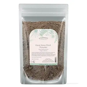 [BRSWIZQNBMBGMYDM] Starwest Botanicals Kava Kava Root Powder - Dried Herb for Tea & Beverages, Promotes Calm, Natural Piper Methysticum, Wildcrafted, Finely Ground, Certified Kosher - 4 oz Pouch
