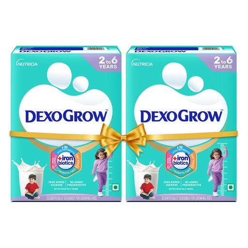 [BRSRE23QCAIAOE3J] Nutritious Milk Drink for 2-6 year Old Kids with IRON BIOTICS, Zero Added Sucrose - 400g BIB (Pack of 2), Powder