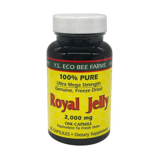 [BRSWIYTYO4AGAGQ3] YS BEE Farms Pure Royal Jelly Capsules, 35 CT