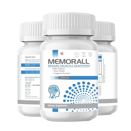 [BRSRAHT3CAFAYYIU] Friska Memorall Brain Health Support Dietary Supplement Capsules, 30