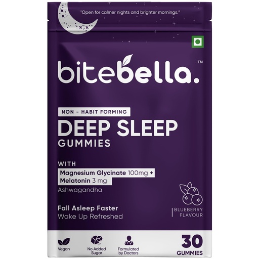 [BRSRGCY3DJ5WMCY4] Deep Sleep Gummies | Magnesium Glycinate 100mg + Melatonin 3mg | Fall Asleep Faster, Wake Up Refreshed | 30 Gummies