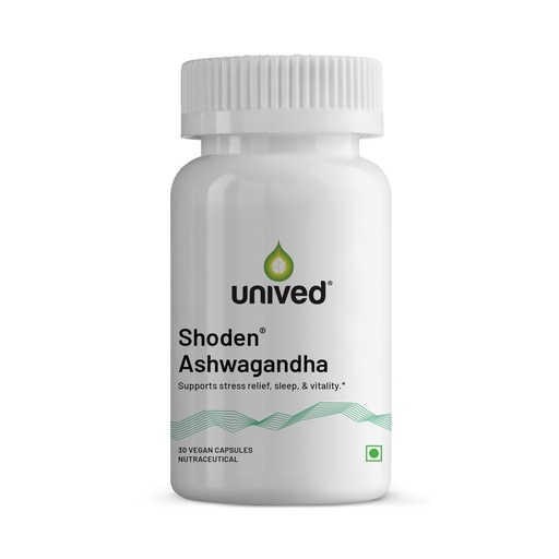 [BRSRGHAEAF6AMET6] Unived Shoden® Ashwagandha – High-Concentration 35% Withanolide Glycosides | Clinically Studied Adaptogen | Supports Stress Response, Cognitive Function & Recovery | 30 Capsules