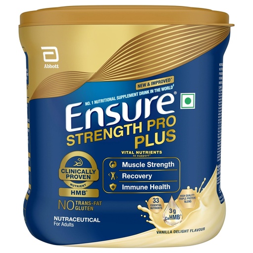 [BRSWGELYOR7QEGQ7] Ensure Strength Pro Plus 400g Vanilla | Clinically proven | High Quality Triple protein blend | 3g CaHMB | Muscle Strength, Recovery, Immune health | Gluten Free, Transfat free | No. 1 Nutritional Supplement Drink in the World
