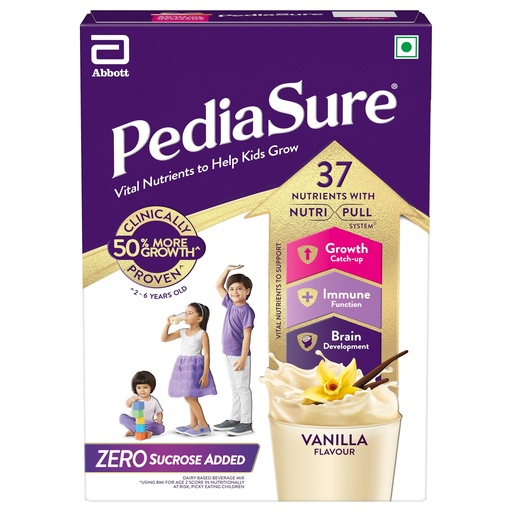 [BRSW2HAZOIBGKYIU] Pediasure Zero Sucrose 400g, Vanilla, Scientifically Designed Nutrition to Help Kids Grow, Pediasure Zero Sugar