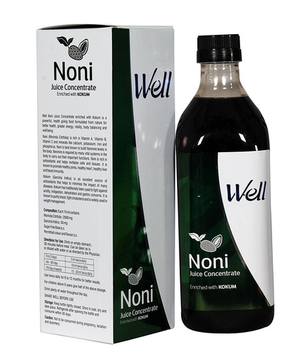 [BRSWKHYTAJ4RUEAU] Modicare Well Noni Juice With Enriched Kokum Fruit (Sugar Free)-2000Ml Pack Of 2
