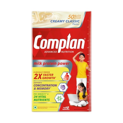 [BRSWGGQLBAMWMHL6] Complan Nutrition Drink Powder for Children, Creamy Classic Flavour, 1 Kilogram Carton | Nutrition drink for kids with protein & 34 vital nutrients
