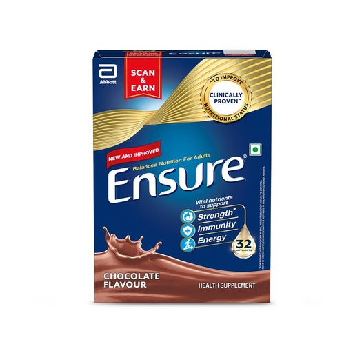 [BRSWIZAYCIMACHD2] Ensure No 1 Nutritional Supplement Drink in the world|32 nutrients High Protein,Calcium,Vit D|Chocolate 375g