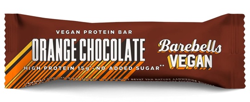 [BRSREYAOOF6BMYL2] Barebells Vegan Orange Chocolate Protein Bar 55g – Plant-Based High Protein Snack, 15g Protein, No Added Sugar, Vegan Chocolate & Orange Flavor