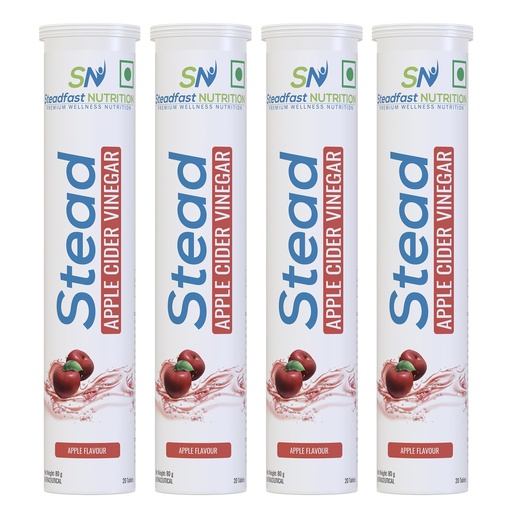 [BRSRO2TYCMJWCCTH] Steadfast Nutrition Apple Cider Vinegar Tablets for Weight Loss boost Immunity Strengthen (Apple, 80 Tablets, 320g)