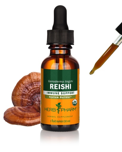 [BRSWIYTYOZYRG2Q7] Herb Pharm Reishi Mushroom Extract Immune System Builder - 1 Ounce