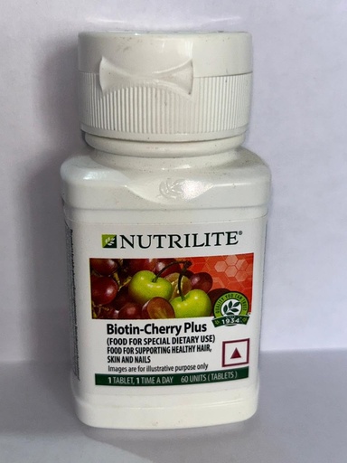 [BRSWGZATBAFRECIU] Amway Nutrilite Biotin Cherry Plus [60 Tablets]