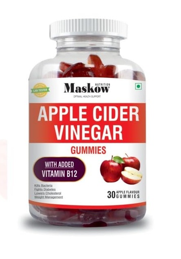 [BRSROBA3DMPWO3YU] Apple Cider Vinegar Gummies for Weight Management, Detox & Gut Health | Detox, Boosts Metabolism & Improves Digestive Health - 30 Gummies (Pack of 1)