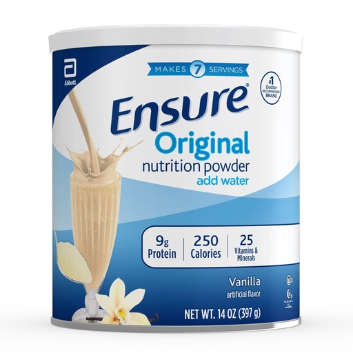 [BRSWIYT6DMIQIFL4] Ensure Original Nutrition Powder with 9g of Protein Per Serving, Vanilla, 14 ounces