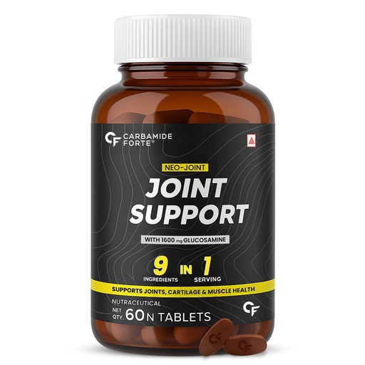 [BRSWYFI2B4CGEADO] Carbamide Forte Joint Support Supplement for Adults with Glucosamine 1600mg Per Serving with Chondroitin, Boswellia, Turmeric & Ginger- Tablets 60 Count
