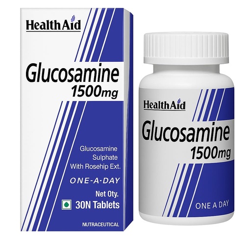 [BRSWIYIIBQFRA336] HealthAid Glucosamine Sulphate 1500mg – 30 Tablets | Supports Joint Health, Mobility & Flexibility | Helps Maintain Healthy Cartilage, Muscles & Ligaments | For Men & Women