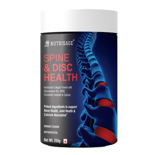 [BRSRAGD6OEPWKFLD] Spine & Disc Health Powder I 20-in-1 powerful ingredients I Back Pain and Neck Pain Support for Disc Bulge, Herniated, Slip Disc and Degenerative Discs,250 gm