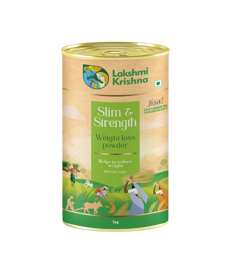 [BRSRECYYAEPWYDI7] Lakshmi Krishna Naturals Slim & Strength Multi Grain Health Mix Powder 1 kg | Sprouted Millets, Pulses & Seeds Blend | Plant-Based Traditional Nutrition Mix