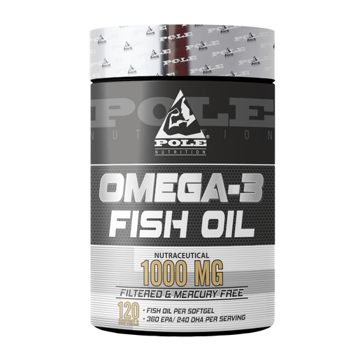 [BRSWYAICB57QYEY3] Pole Nutrition Omega-3 Fish Oil 1000mg - 120 Softgels | High Potency Essential Fatty Acids for Heart Health & Wellness