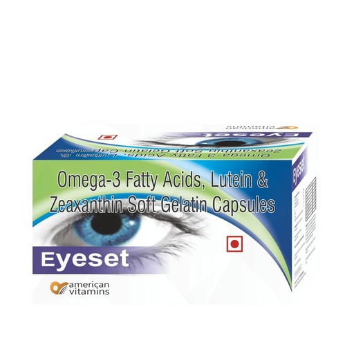 [BRSROCDQOB6G2EQ4] EYESET Eye Health Supplement with Omega 3, Lutein & Zeaxanthin | Supports Vision, Screen Eye Strain & Eye Wellness | Softgel Capsules || 30 Capsules