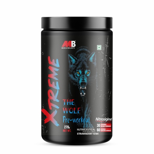 [BRSREFIZDEBWGCLK] Muscle Builder Advanced Pre-Workout Powder, Increases Blood Flow, Boosts Strength and Explosive Energy, Improves Exercise Performance | Massive Pump | Laser Focus with Nitrosigine - Nitric Oxide Booster & Powerful Preworkout Energy Powder [60 Servings, Strawberry Kiwi]