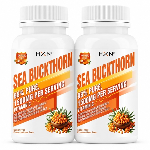 [BRSRY2Y2PMCAMDT4] HXN Seabuckthorn Sea Buckthorn 1500mg -(120 tablets)