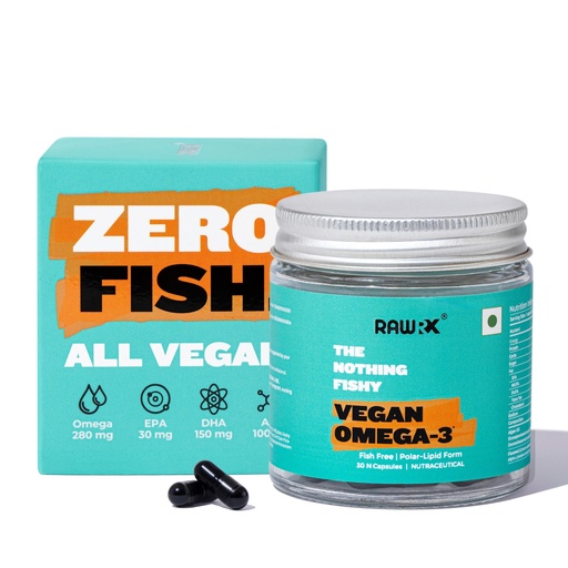 [BRSROCT4A5YW23T4] Vegan Omega 3 Supplement, Algae & Flaxseed Oil, Zero Fish, 3x Bioavailable, Burpless, No Carrageenan, For Heart, Cholesterol, Joints, Hair & Skin, Men & Women, 30 Vegetarian Capsules (1 Month)