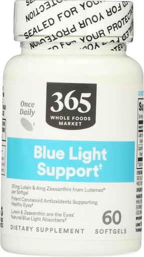[BRSWGZQBOUCGMDY3] 365 by Whole Foods Market, Lutein 20mg with Zeaxanthin 1mg, 60 Count