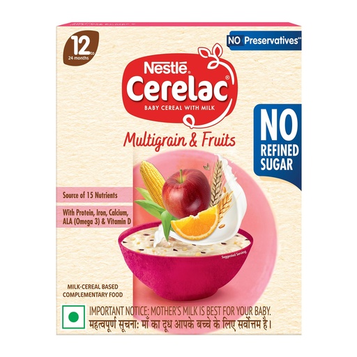 [BRSRAHACBEFW2DTX] CERELAC Baby Food Wheat Honey No Preservatives 8 Months+ 300g