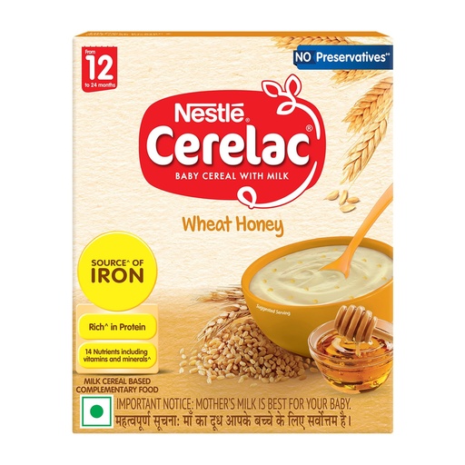 [BRSRAAD7CAJQGDYY] Nestlé CERELAC Baby Cereal Wheat Honey, STG-4, 300g