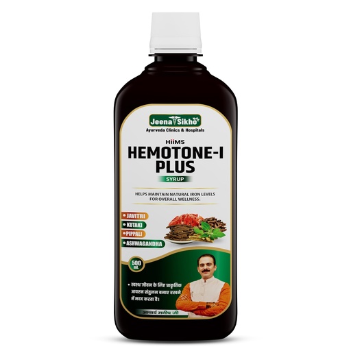 [BRSRAGIDCRYGAALD] Jeena Sikho Hemotone-I Plus | Ayurvedic Health Tonic | Supports Strength & Wellness | 500 ml