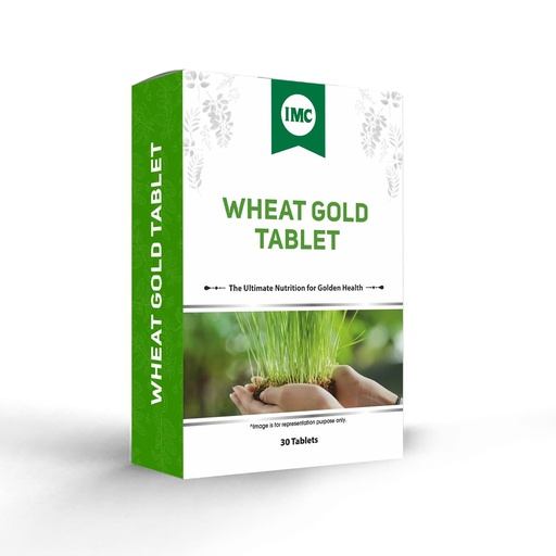[BRSRGBLRCIIRQDQ6] IMC Wheat Gold Tablet | Fights Anemia & Deficiencies | Boosts Immunity & Energy (30 Tablets)