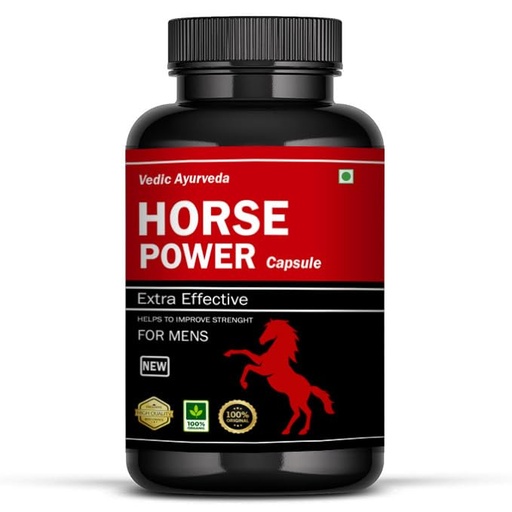 [BRSRAFL4C56GKYDX] Instant Effective Horse Power Capsule - Advanced Formula - Enriched with Ayurvedic Herbs for Long Lasting Result