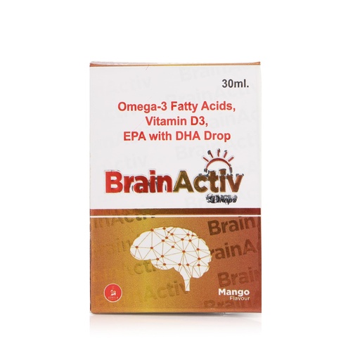 [BRSREGQBCUJRAGT4] I Drop I Omega-3 Fatty Acids, Vitamin D3, EPA with DHA I Mango I 30 ML