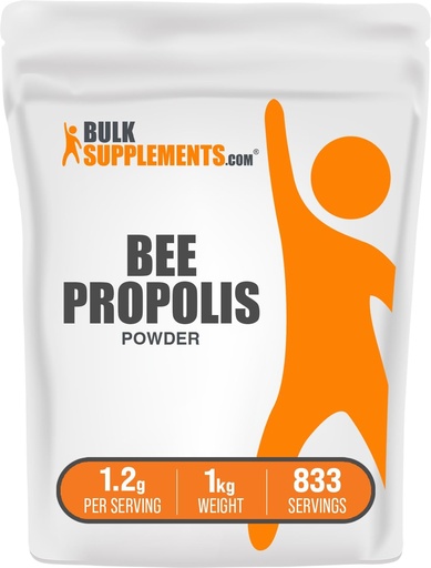 [BRSWGYY3CMHR4GTZ] BulkSupplements.com Bee Propolis Toz - Bee Propolis Supplement, Superfood Supplement - Natural & Gluten Free, 1.2g per Service, 1 kg (2.2 lbs) (Pack of 1)