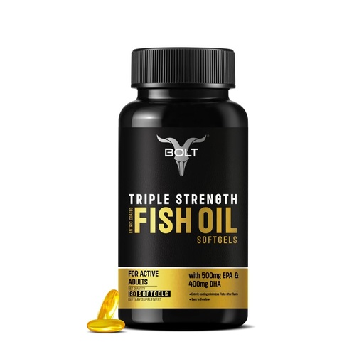 [BRSREZQRBUMRYCDG] Bolt Triple Strength Omega-3 Fish Oil (60 Count)