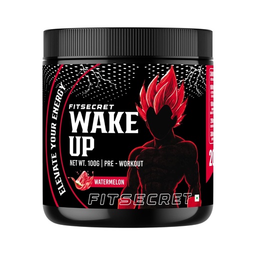 [BRSRGGQPOQFAOEQ4] Wake UP Pre Workout | 20 Servings Pre Workout (100 g, Watermelon)