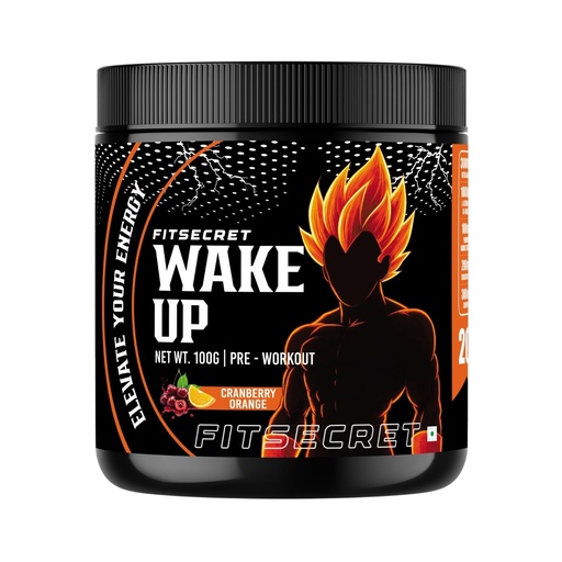[BRSRGGQPDIMA223Z] Wake UP Pre Workout | 20 Servings Pre Workout (100 g, Cranberry Orange)
