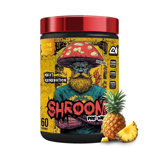 [BRSRYZY6OEPQE2DB] Absolute Nutrition SHROOMS Pre Workout Powder (60 Servings, 500g) | With Beta Alanine, L-Citrulline DL-Malate 2:1, Cocoa Bean Extract & Bitter Orange| (Pineapple)