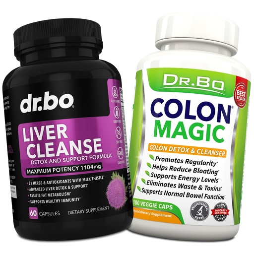 [BRSW2HYTCMIGC33F] Liver & Colon Cleanse Detox Support Supplement - Natural Bowel Cleanser Pills for Intestinal Bloating & Daily Constipation Relief - Milk Thistle Dandelion Caps & Aid Gallbladder Supplements