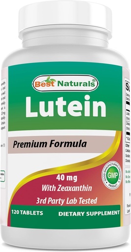 [BRSRAZT3AVYRSHTK] Best Naturals Lutein 40 mg with Zeaxanthin- 120 Tablets