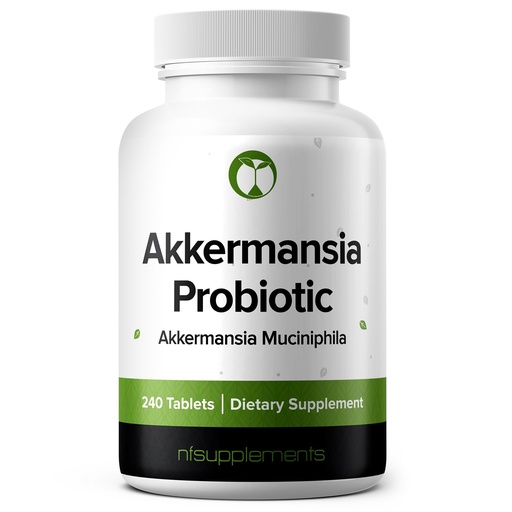 [BRSRAAIKPMPG23DK] Akkermansia Muciniphila Probiotic 240 Tablets (4 Month Supply) - 100 Million AFU Researched Strain AKK11 - Supports Digestive Health & Gut Lining - GMP Certified (240, Akkermansia Muciniphila)