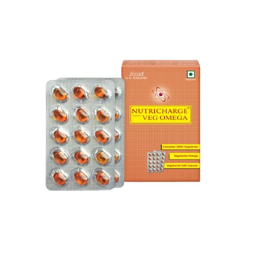 [BRSROFT3A4HBGYDD] Nutricharge Veg Omega Plant based omega Soothes dry and flaky scalp (Pack Of 1)
