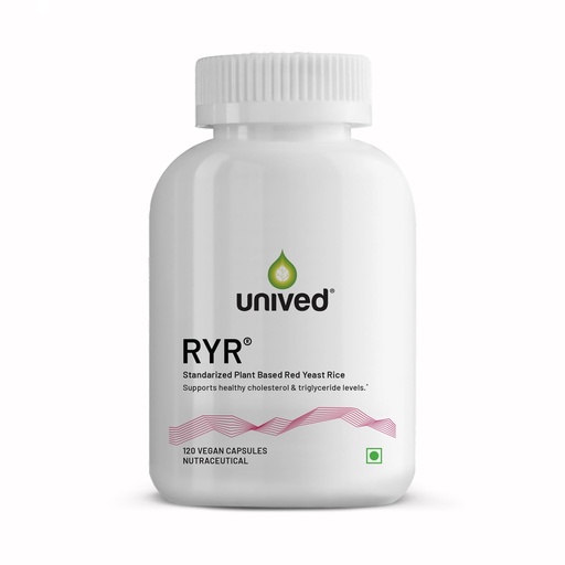 [BRSWYCQLCMMQIAY3] Unived Red Yeast Rice, 1200mg Per Serving, For Heart Health & Cholesterol Management, 120 Capsules