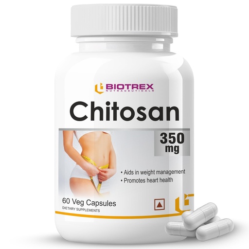 [BRSWGZYOBF5BQC3A] Biotrex Nutraceuticals Chitosan 350mg - 60 Capsules