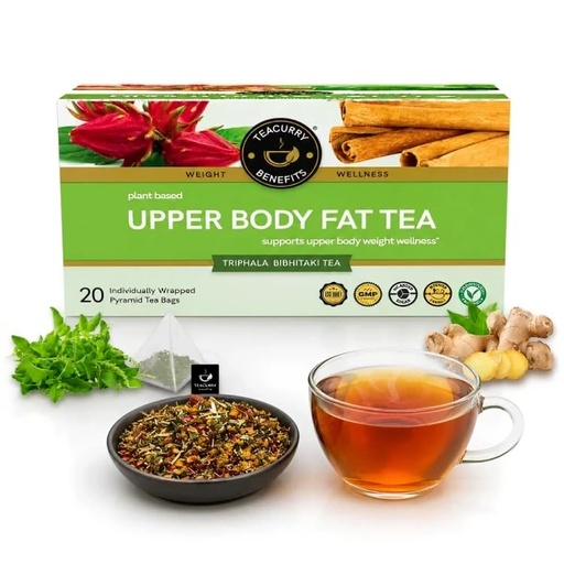 [BRSRMFIDA4NQE3A6] TEACURRY Upper Body Fat Tea, 30 Tea Bags (1 Month Pack, 30 Tea Bags)-Helps Lose Weight Around Chest, Shoulders, Neck And Arms Fat-Bags