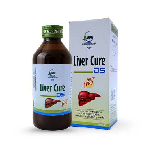 [BRSRAAT6CMCRSH3B] Liver Cure-DS Sugar-Free Syrup | Herbal Liver Health Supplement | Supports Detox, Digestion & Energy | Enriched with Mako, Keekar Gond & More – 500 ml