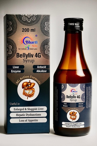 [BRSREFATBMBBMDYU] Bharti Veda's Bellyliv 4G Syrup (For Liver and Digestive System)