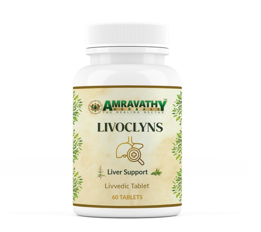 [BRSRGA33DIPQM2Y2] Livoclyns Liver Support Tablets | Herbal Formula with Kalmegh, Bhuiamla, Tulsi & Sharpunkha | Supports Healthy Liver Function | 60 Tablets